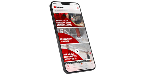 WÜRTH APP - BESTIL PRODUKTER, NÅR DET PASSER DIG